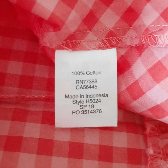 J.Crew Factory Peplum Gingham Top - Picture 8 of 10